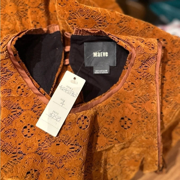 NWT‎ Anthropologie Amis velvet lace dress by Maeve - Picture 5 of 8